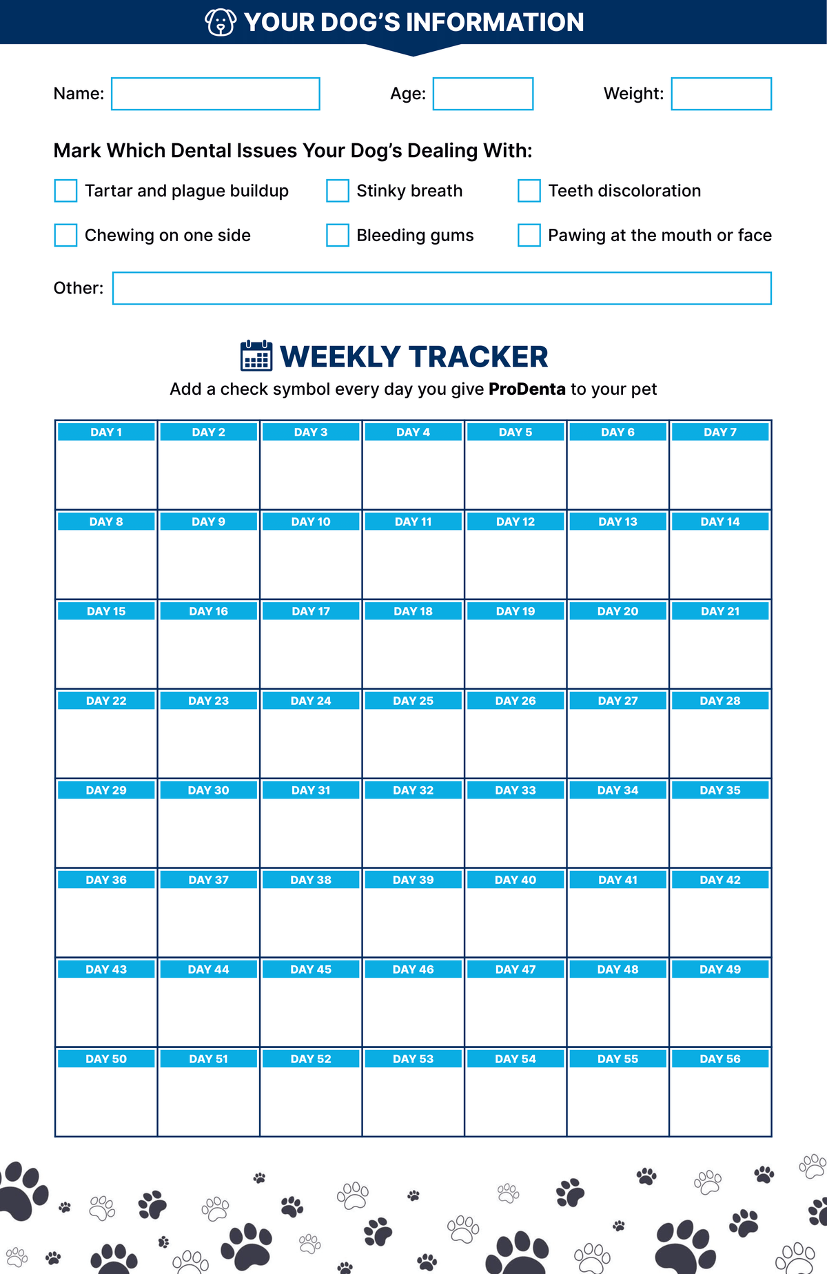 60-Day Oral Health Tracker