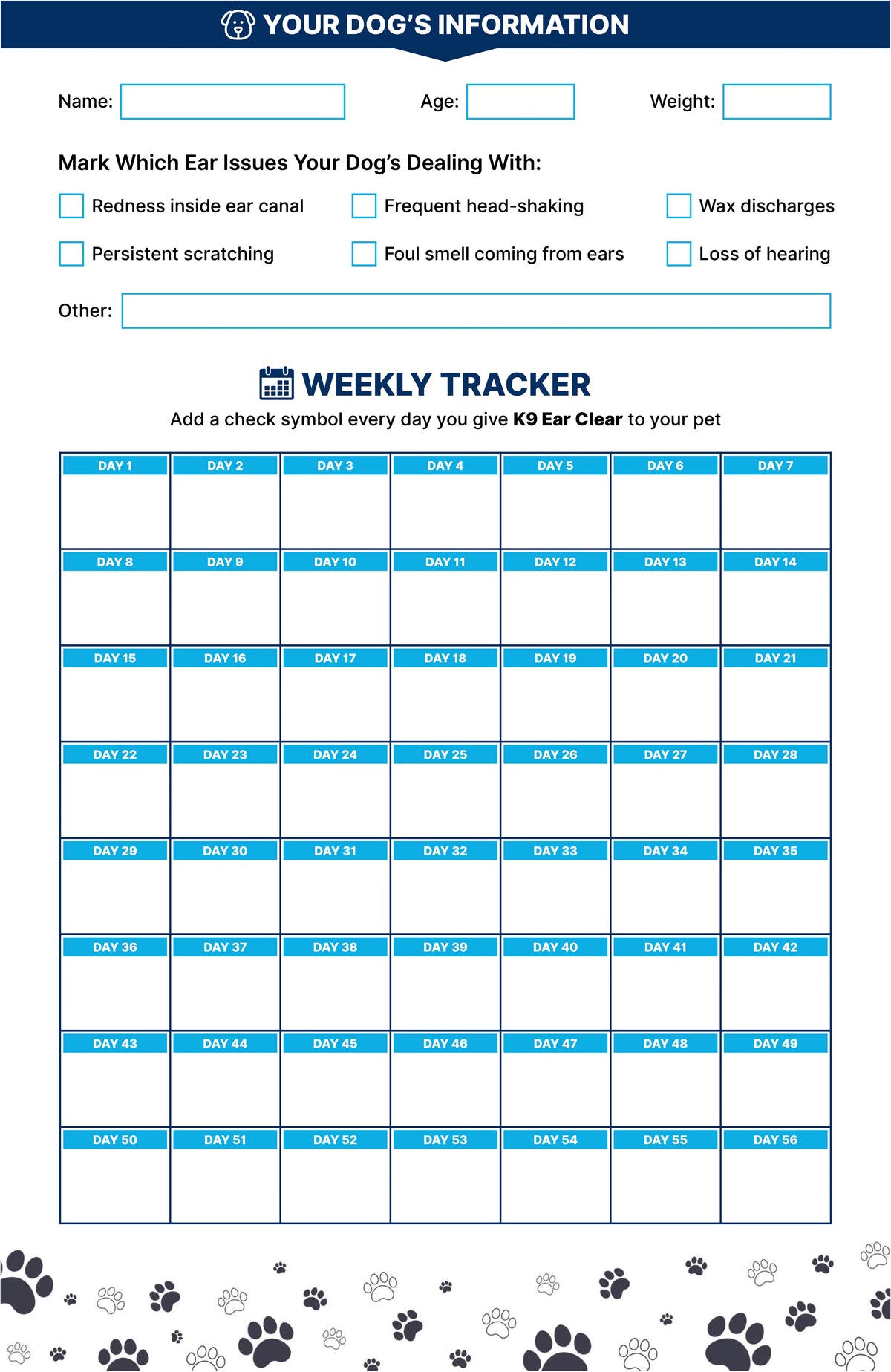 60-Day Ear Health Tracker